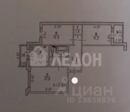 3-к кв. Омская область, Омск пос. Амурский, ул. 2-я Барнаульская, 22 ... - Фото 1