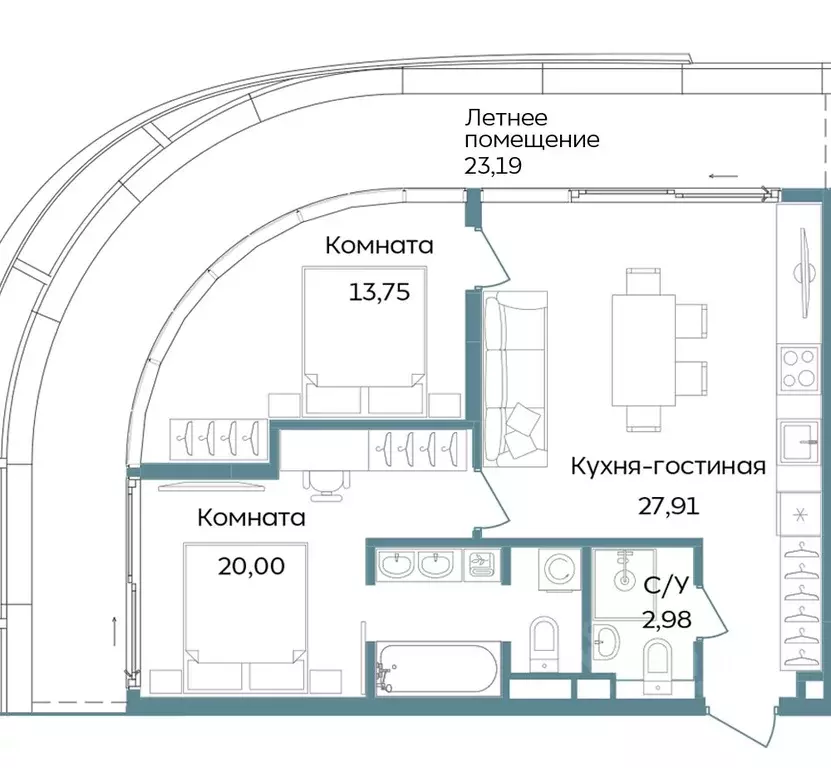 3-к кв. Крым, Саки ул. Морская (87.83 м) - Фото 1