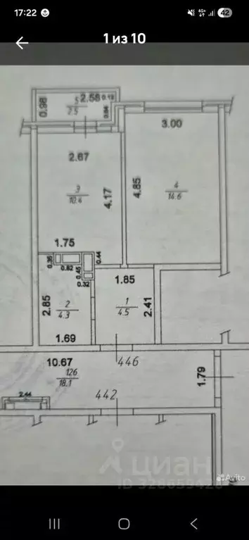 1-к кв. Краснодарский край, Краснодар ул. Евгении Жигуленко, 11к1 ... - Фото 2