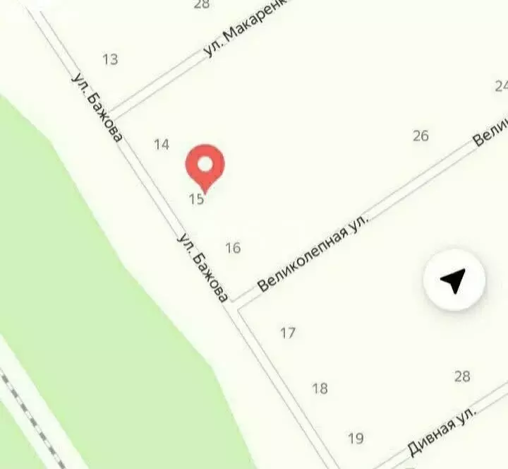 Участок в рабочий посёлок Разумное, улица Бажова (18 м) - Фото 1