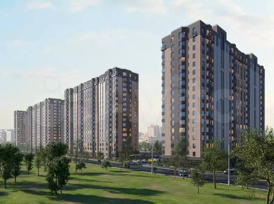 1-к. квартира, 44,4 м, 9/17 эт. - Фото 1