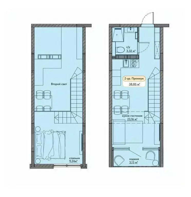 Студия Крым, Евпатория ул. Симферопольская, 1Ж (38.98 м) - Фото 0