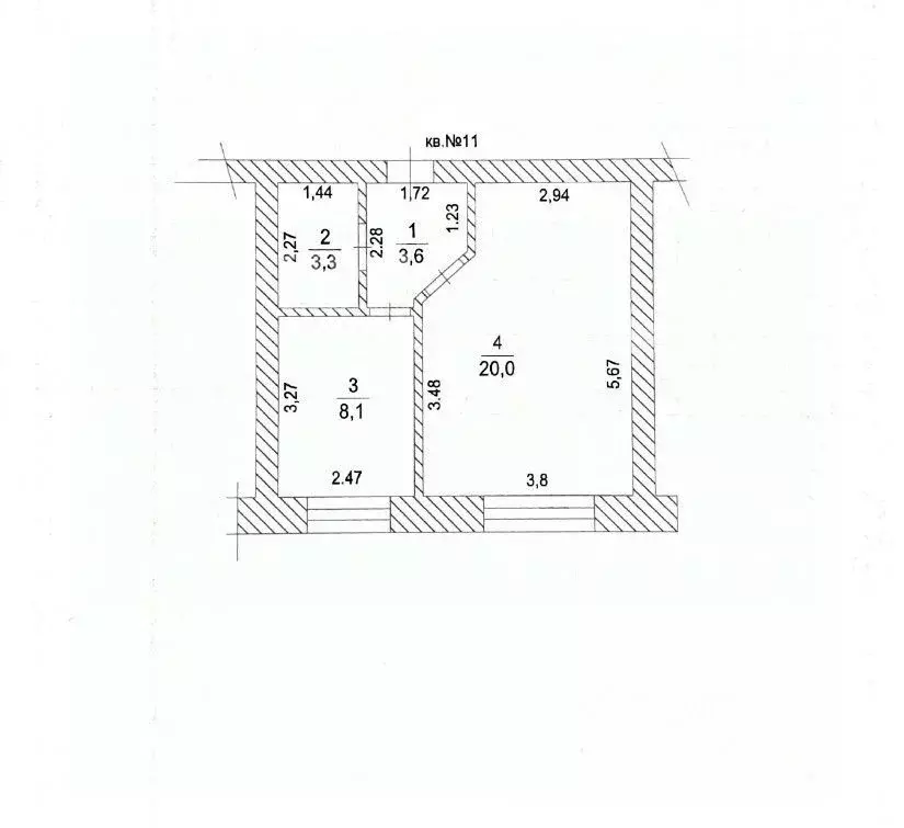 1-к кв. Чувашия, с. Комсомольское ул. Микрорайон Кабалина, 1/1 (34.8 ... - Фото 2