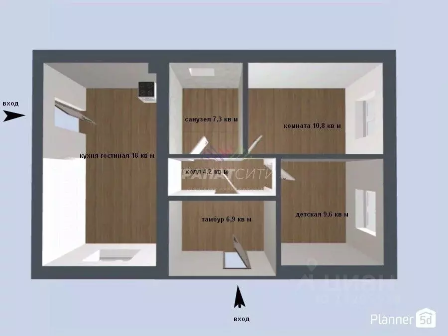 Дом в Омская область, Омский район, пос. Магистральный Молодежная ул. ... - Фото 2