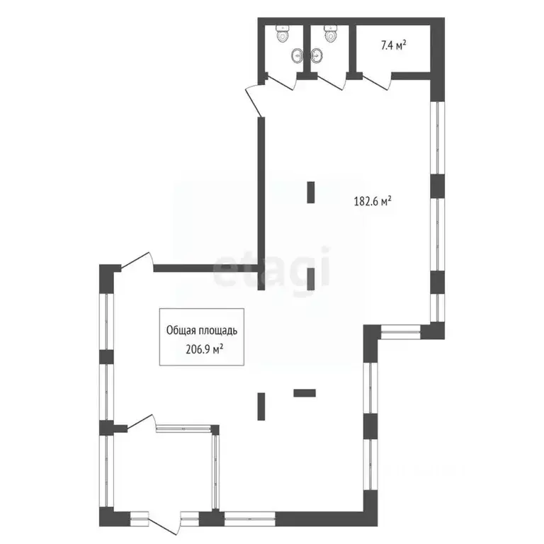 Офис в Новосибирская область, Новосибирск Ядринцевская ул., 71 (207 м) - Фото 2