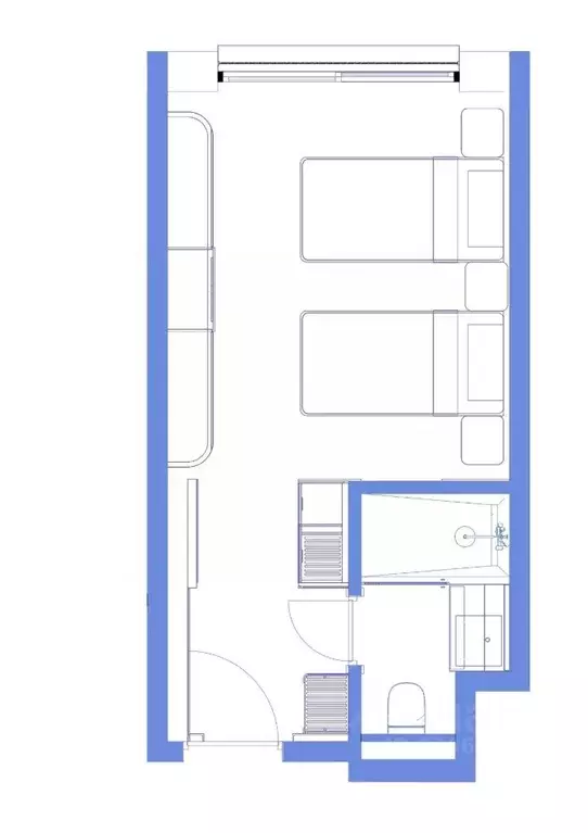 Студия Ставропольский край, Пятигорск ул. Леваневского, 3Д (21.5 м) - Фото 1