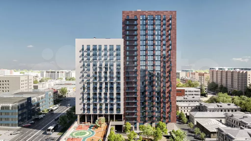 Квартира-студия, 35,8 м, 8/24 эт. - Фото 1