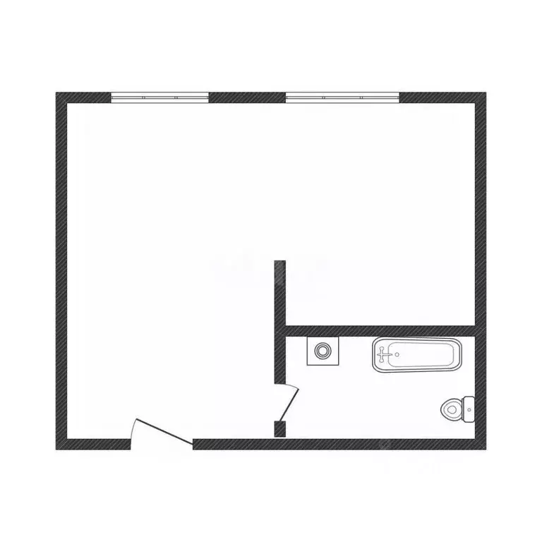 Студия Алтайский край, Бийск ул. Георгия Прибыткова, 10/2 (26.9 м) - Фото 2