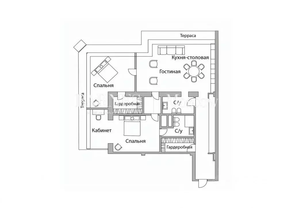 3-к кв. Москва 4-й Крутицкий пер., 14 (225.0 м) - Фото 2