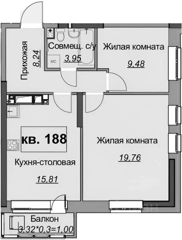 2-к кв. Удмуртия, Ижевск ул. 10 лет Октября, 73 (60.0 м) - Фото 1