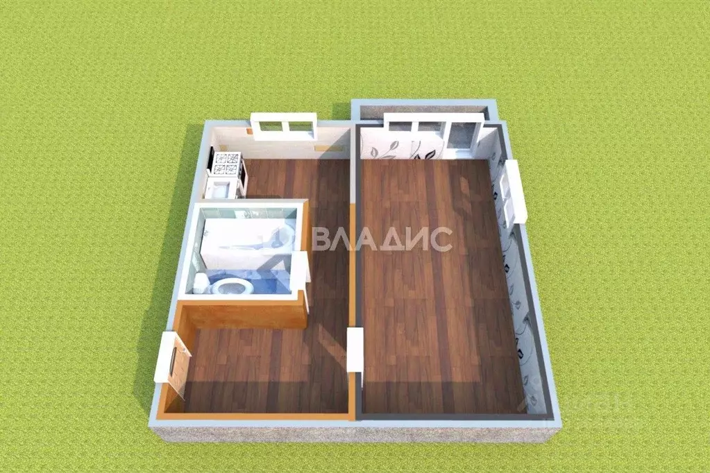 1-к кв. Иркутская область, Ангарск 93-й кв-л,  (30.5 м) - Фото 2