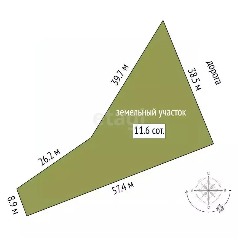Участок в Тюменская область, Тюменский муниципальный округ, д. Ушакова ... - Фото 2