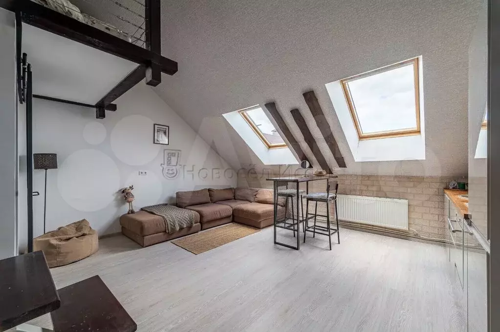 Квартира-студия, 38 м, 4/5 эт. - Фото 1