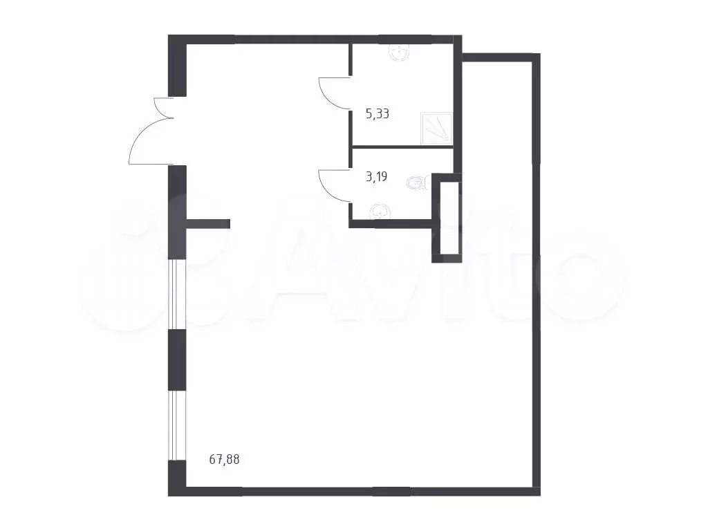 Продам помещение свободного назначения, 76.4 м - Фото 0