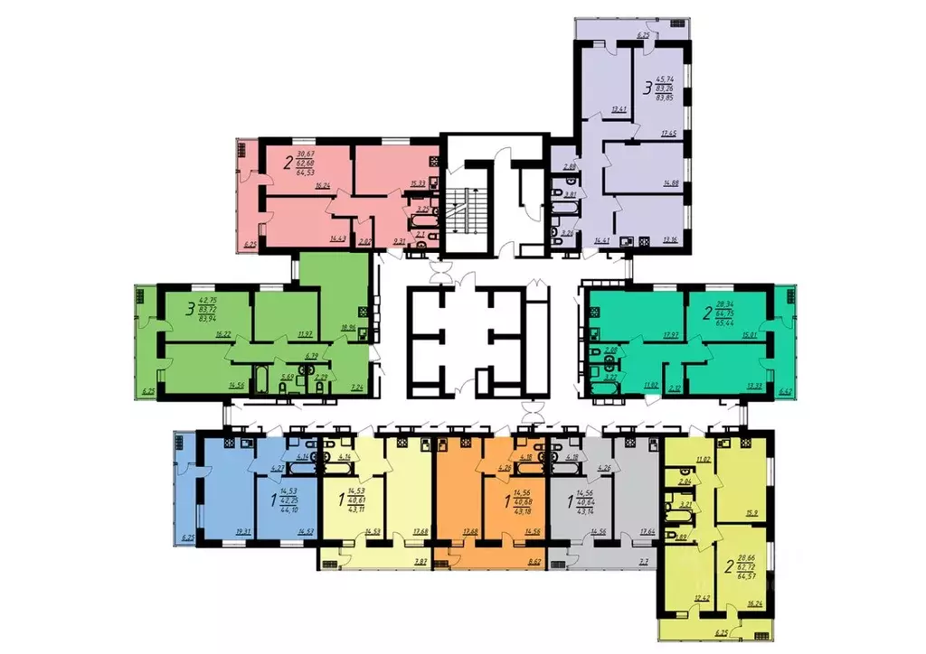 3-к кв. Воронежская область, Воронеж Донбасская ул., 25к2 (83.85 м) - Фото 1