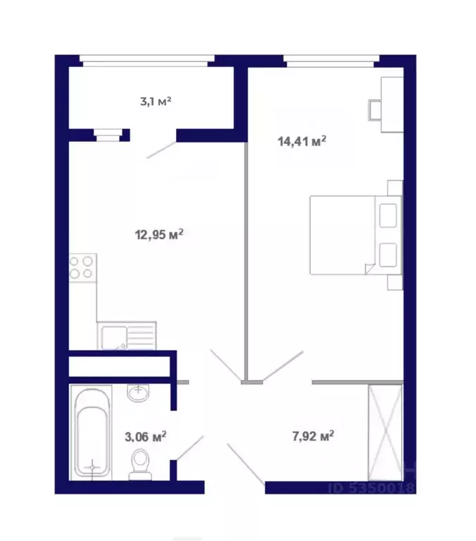 1-к кв. Иркутская область, Иркутский муниципальный округ, Маркова рп, ... - Фото 1