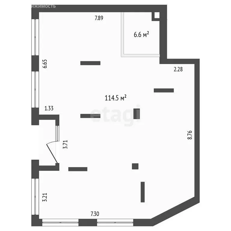 Помещение свободного назначения (121.1 м) - Фото 1