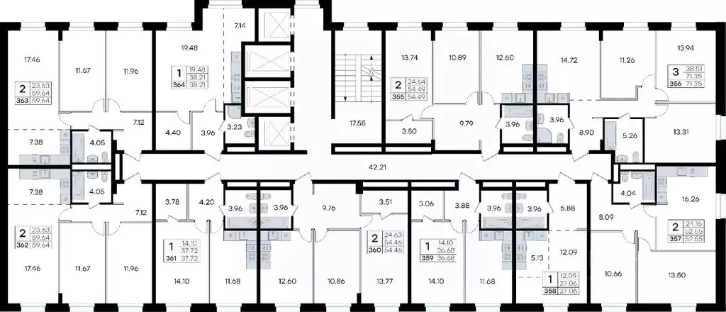 2-к кв. Приморский край, Владивосток ул. Тухачевского, 80 (52.55 м) - Фото 2
