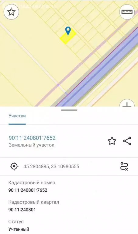Участок в Сакский район, село Штормовое (6.2 м) - Фото 2
