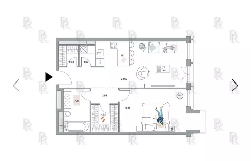 2-комнатная квартира: Москва, улица Костикова, 4к1 (67 м) - Фото 1