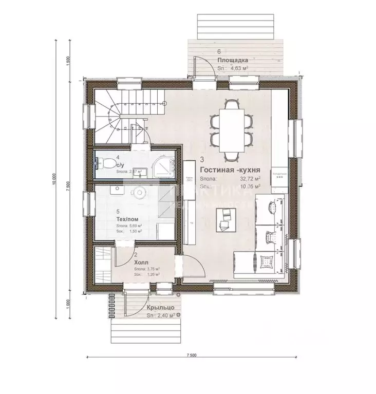 Дом в Москва пос. Газопровод, Дубки СНТ, 96 (118 м) - Фото 2