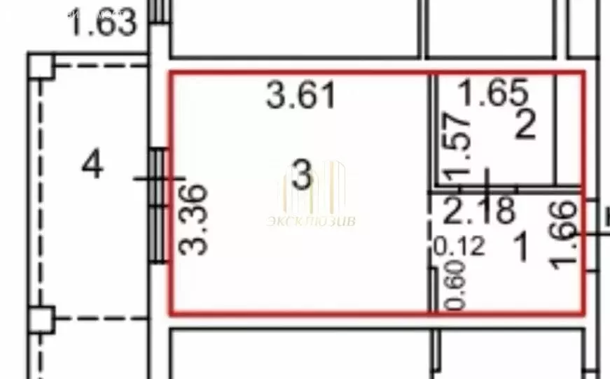 Квартира-студия: село Сукко, Мирная улица, 9к3 (23.8 м) - Фото 0