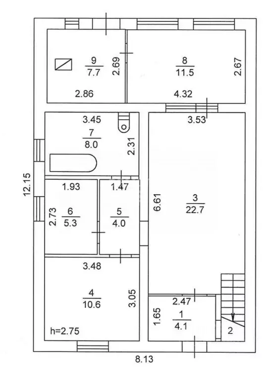 Дом в Томская область, Томский район, д. Борики ул. Южная, 51 (120 м) - Фото 2