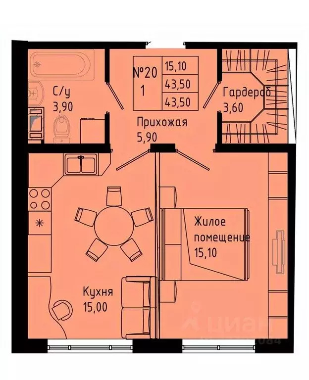 1-к кв. Ленинградская область, Коммунар г. Гатчинский муниципальный ... - Фото 1