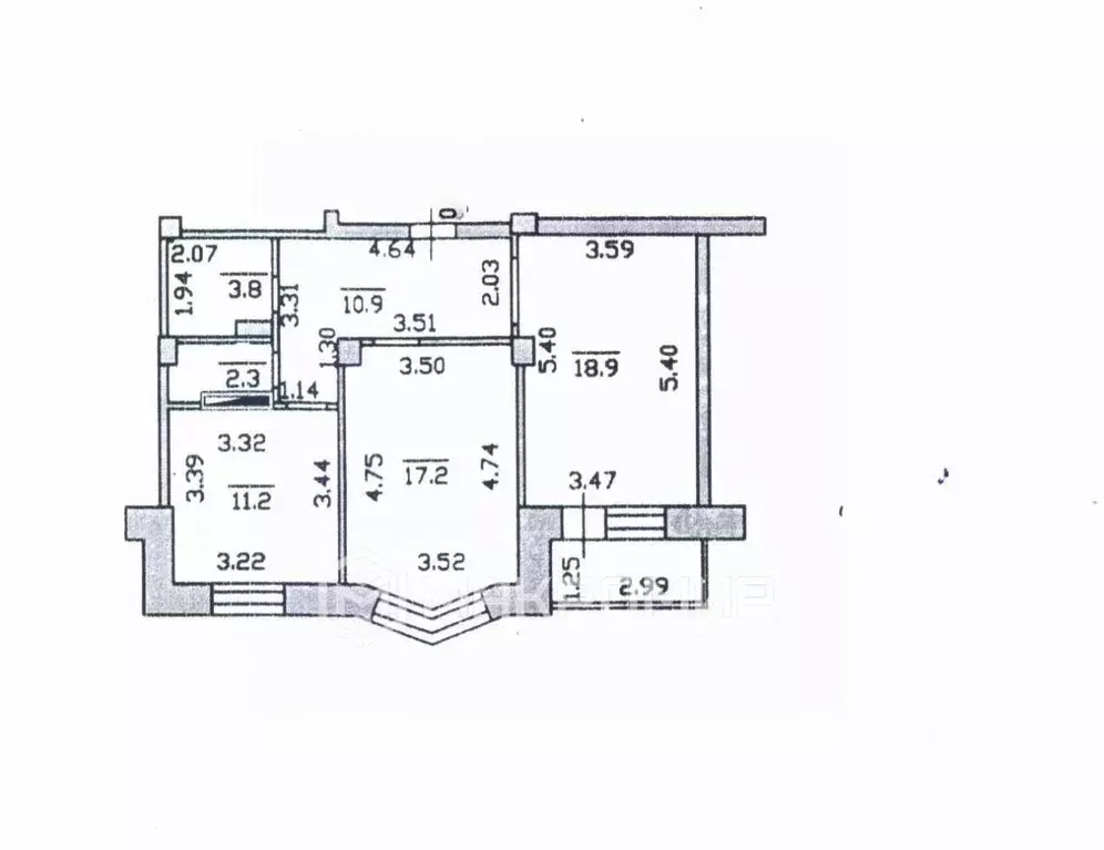 2-к кв. Орловская область, Орел Комсомольская ул., 263 (64.3 м) - Фото 2