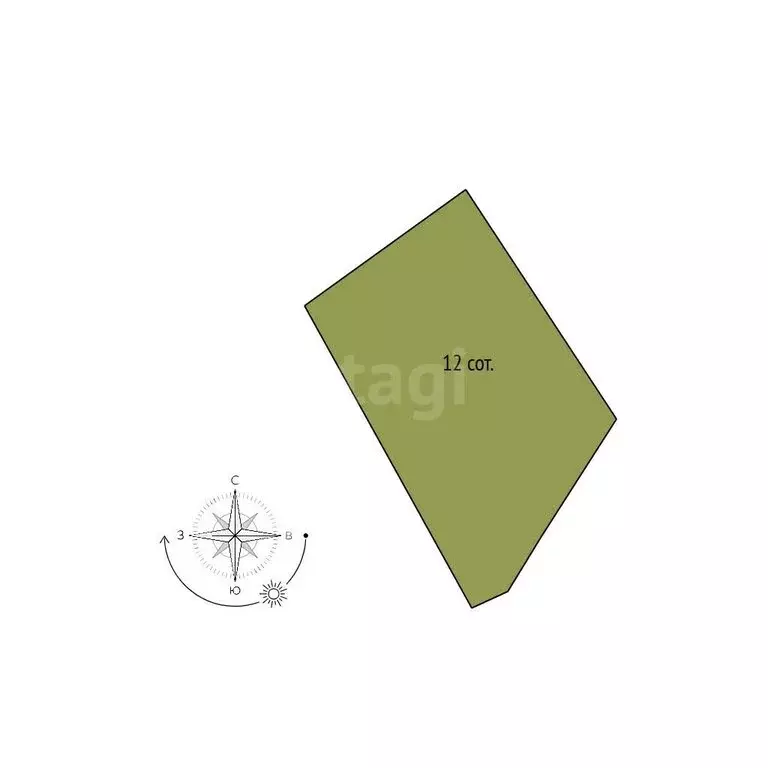 Участок в Белгород, 2-й Бирюзовый переулок (12 м) - Фото 1