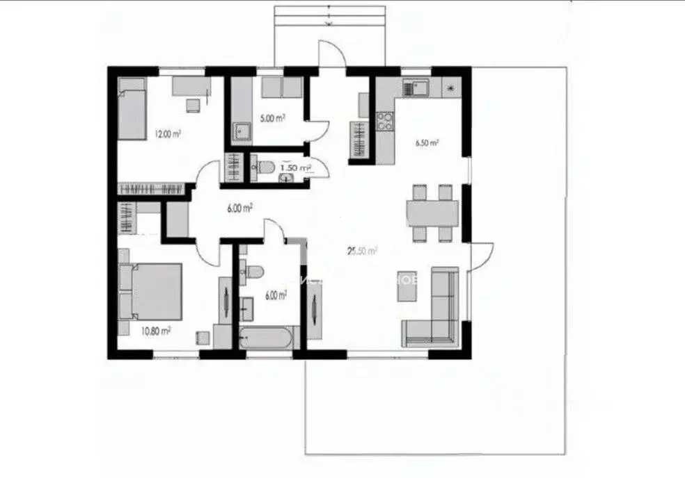 Дом в Новосибирская область, Новосибирский район, Раздольненский ... - Фото 2