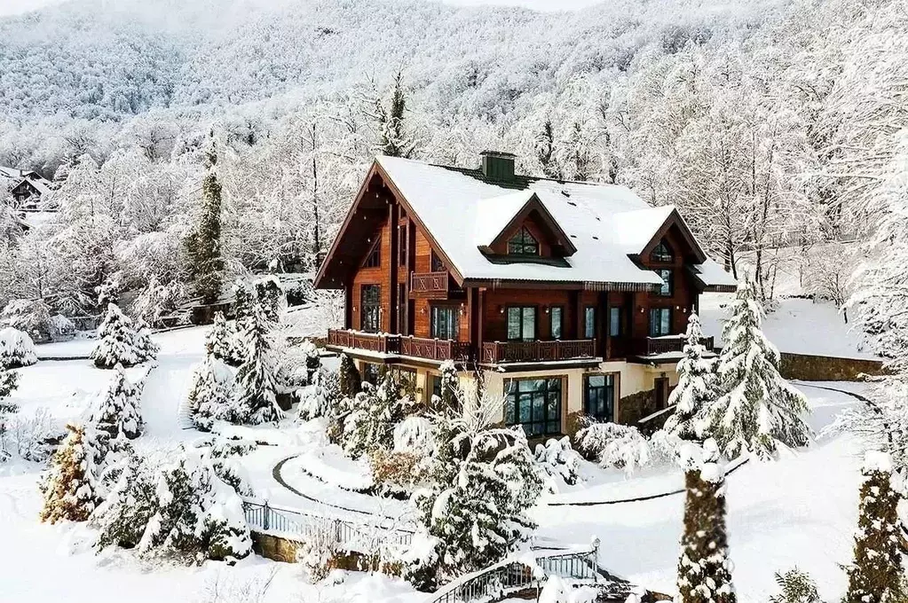 Дом в Краснодарский край, Сочи Красная Поляна пгт, ул. ГЭС (650 м) - Фото 1