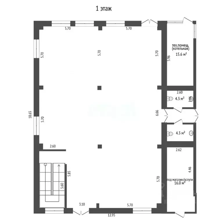Помещение свободного назначения в Тюменская область, Тюменский ... - Фото 2