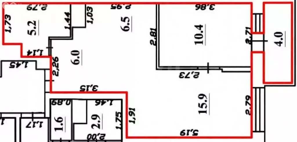 2-комнатная квартира: Тула, улица Академика Насоновой, 1Б (43.8 м) - Фото 1