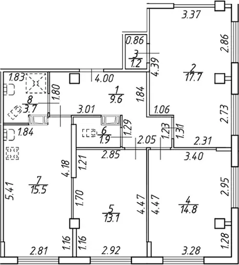 Продаётся 3-к квартира, 77.5 м - Фото 0