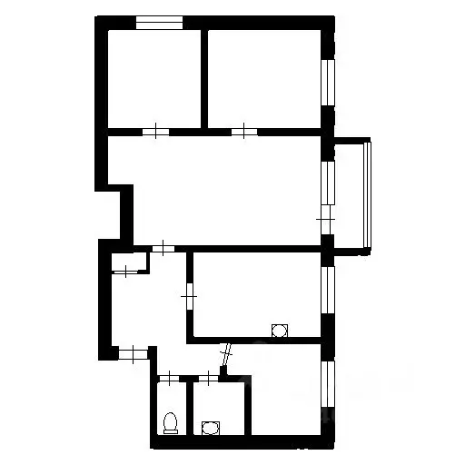 4-к кв. Омская область, Омск ул. Олимпийская, 2 (58.0 м) - Фото 2