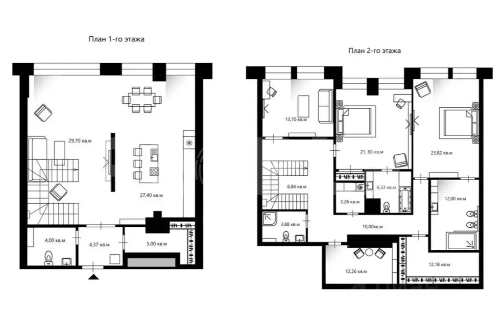 Таунхаус в Москва ул. Льва Толстого, 23к1 (217 м) - Фото 2