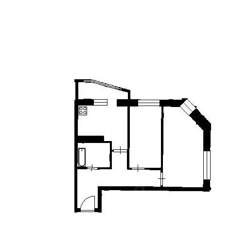 2-к кв. Воронежская область, Воронеж наб. Максима Горького, 49Б (45.0 ... - Фото 2