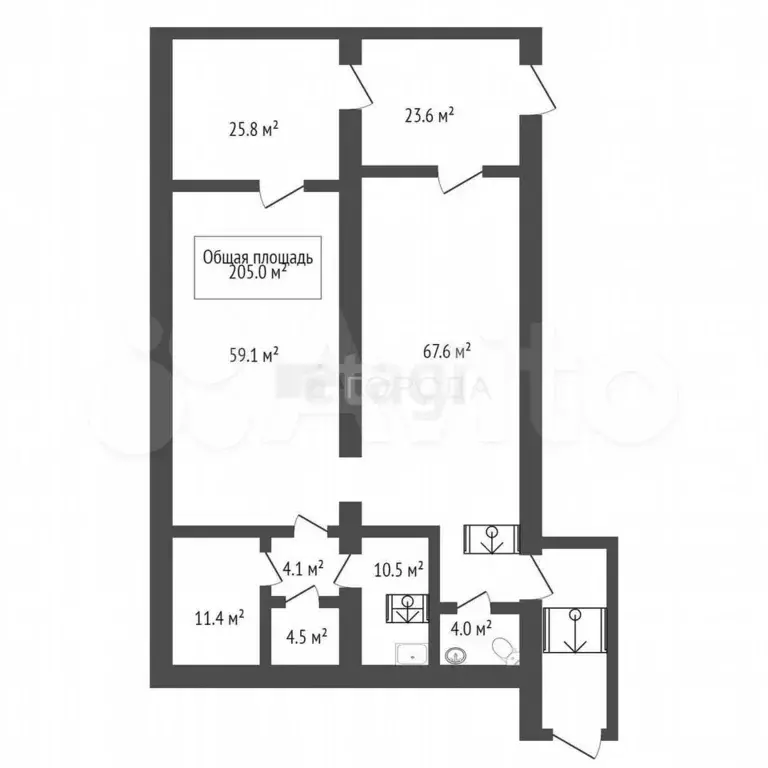 Продам помещение свободного назначения, 205 м - Фото 0