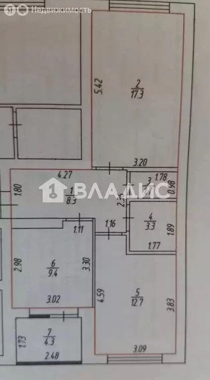 2-комнатная квартира: Стерлитамак, улица Тукаева, 17 (52.7 м) - Фото 1