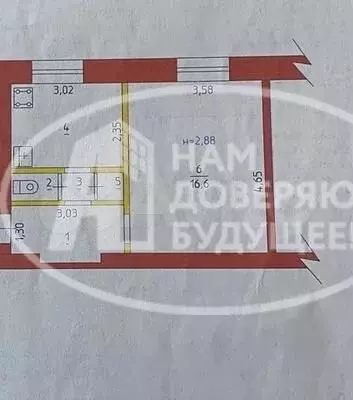 1-к. квартира, 31,2 м, 2/2 эт. - Фото 0