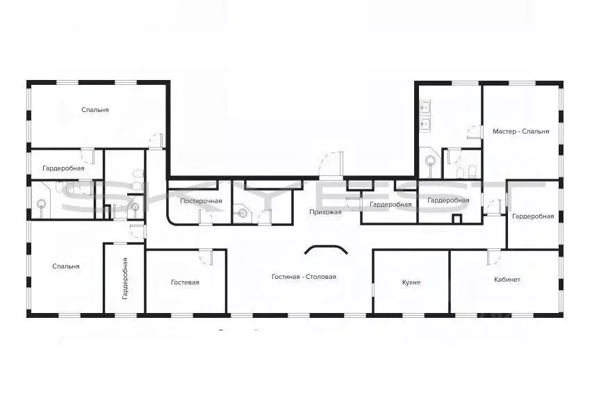 6-к кв. Москва Олсуфьевский пер., 9к1 (292.0 м) - Фото 1