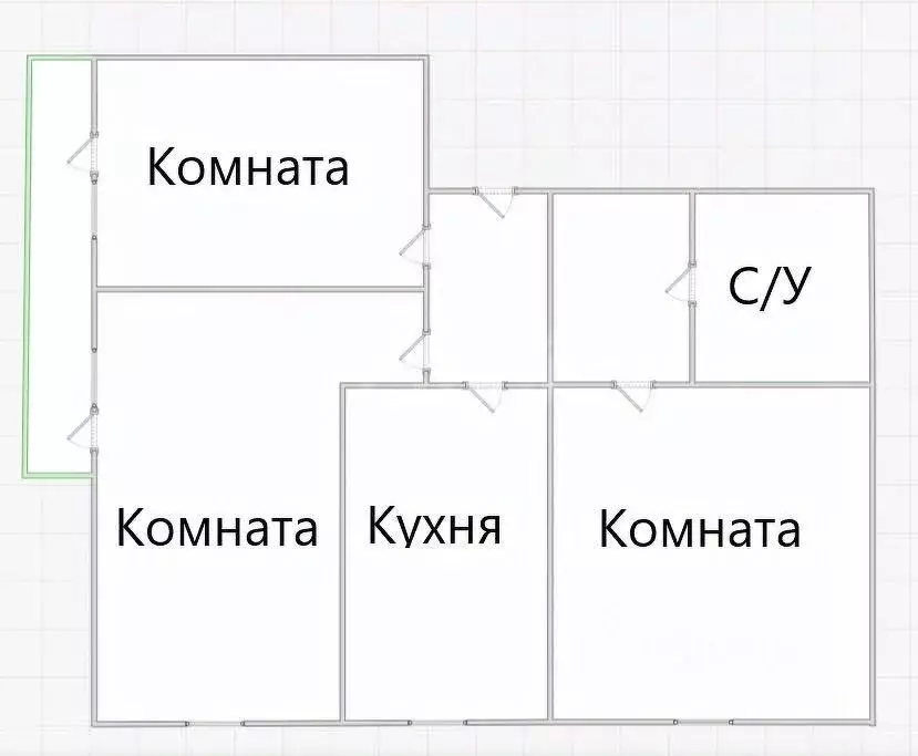 3-к кв. Приморский край, Владивосток ул. Невельского, 21 (55.3 м) - Фото 1