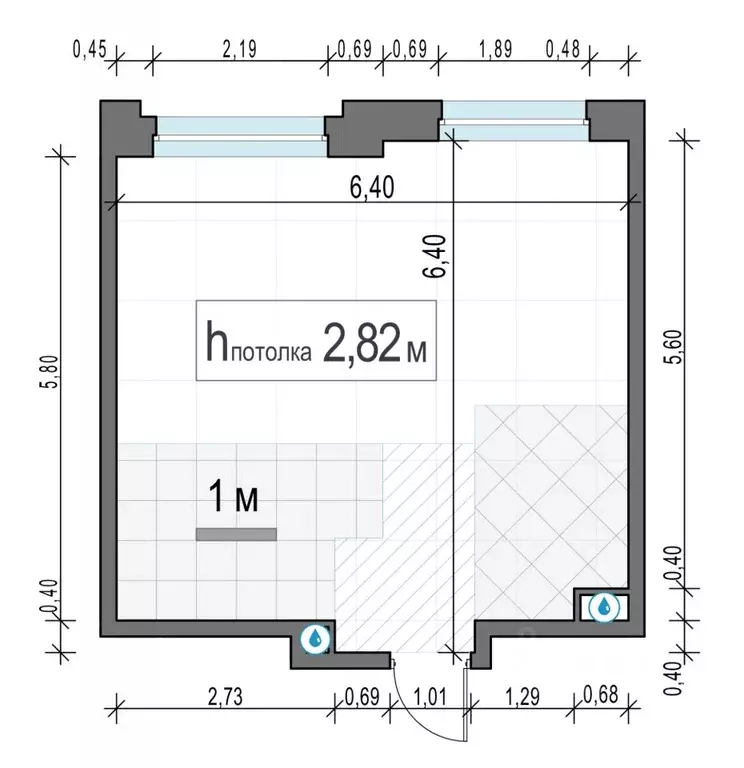 1-к кв. Московская область, Мытищи Белый Grad жилой комплекс, 12.1 ... - Фото 1