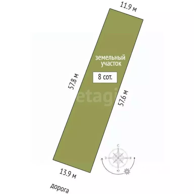 Участок в Ростовская область, Аксайский район, Старочеркасская ст-ца ... - Фото 2