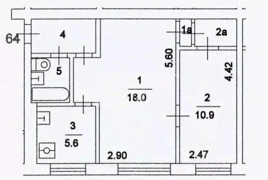 2-к кв. Московская область, Щелково ул. Зубеева, 9 (45.3 м) - Фото 2