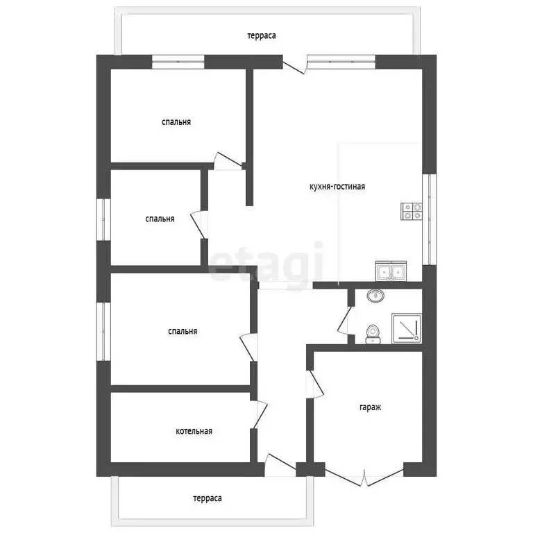 Дом в Калинино, Столичная улица (162.5 м) - Фото 1