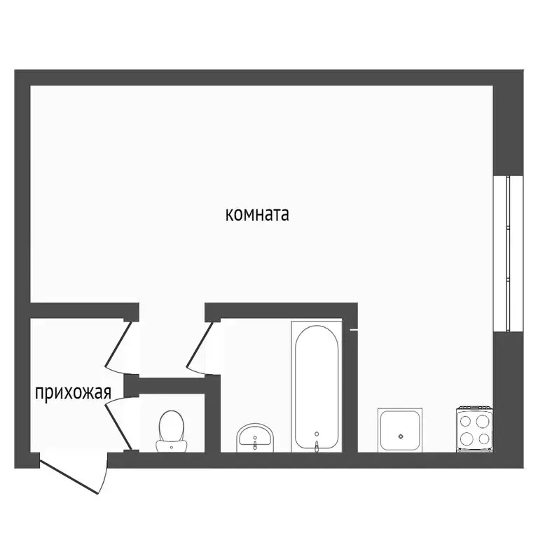 Квартира-студия: Нижний Новгород, Рыбный переулок, 4 (54 м) - Фото 1