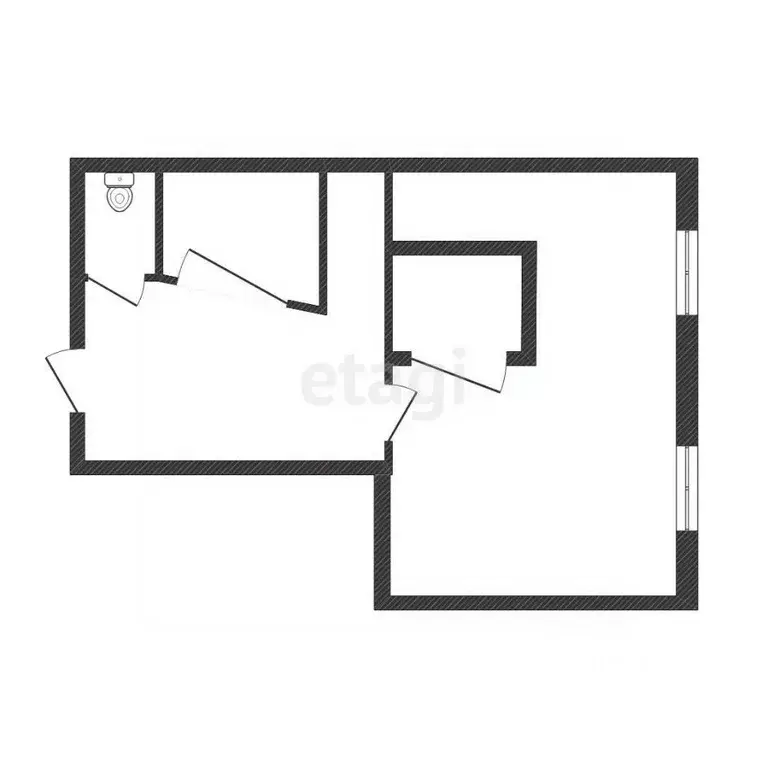 1-к кв. Белгородская область, Белгород Гостенская ул., 2а (63.6 м) - Фото 2