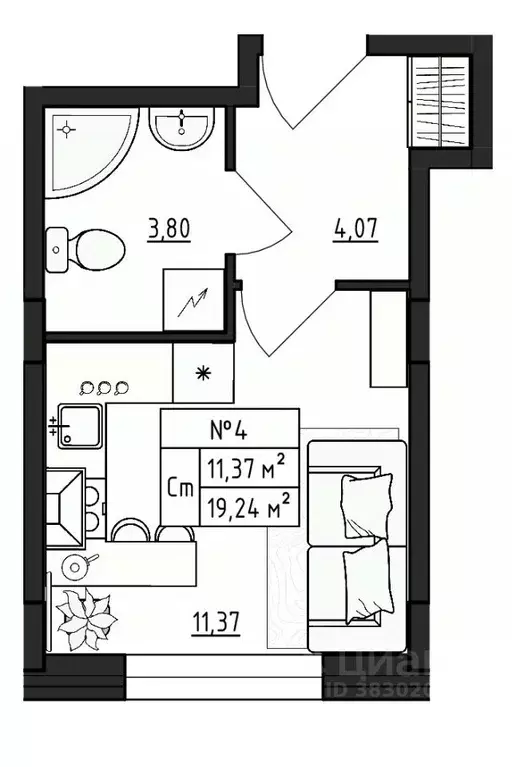 Студия Ленинградская область, Гатчинский муниципальный округ, д. Малое ... - Фото 0
